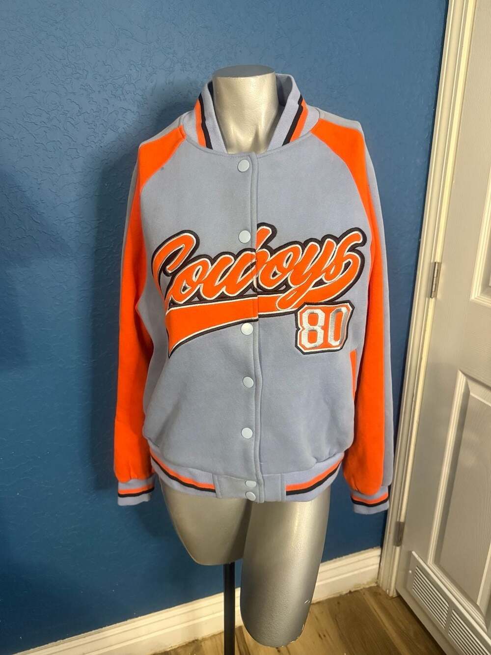 Edikted Cowboys Letterman Jacket Size S